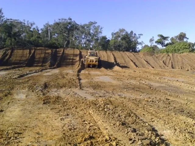 Land Clearing With Excavator — Mike Barlow Earthmoving Pty Ltd in Rockhampton, QLD