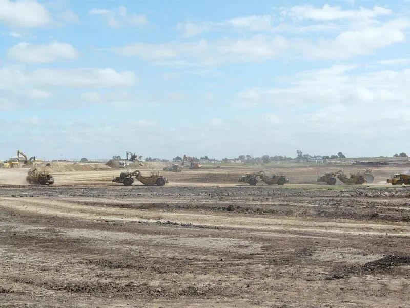 Wide View Of A Dirt Field With Sky In Background — Mike Barlow Earthmoving Pty Ltd in Rockhampton, QLD