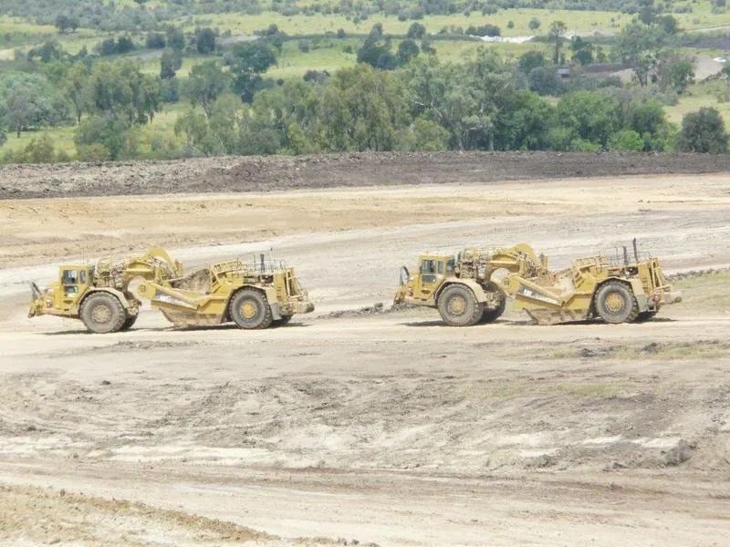 Earthmovers Machine In A Construction Site — Mike Barlow Earthmoving Pty Ltd in Rockhampton, QLD