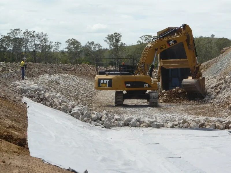 Land Clearing Using Excavator — Mike Barlow Earthmoving Pty Ltd in Rockhampton, QLD