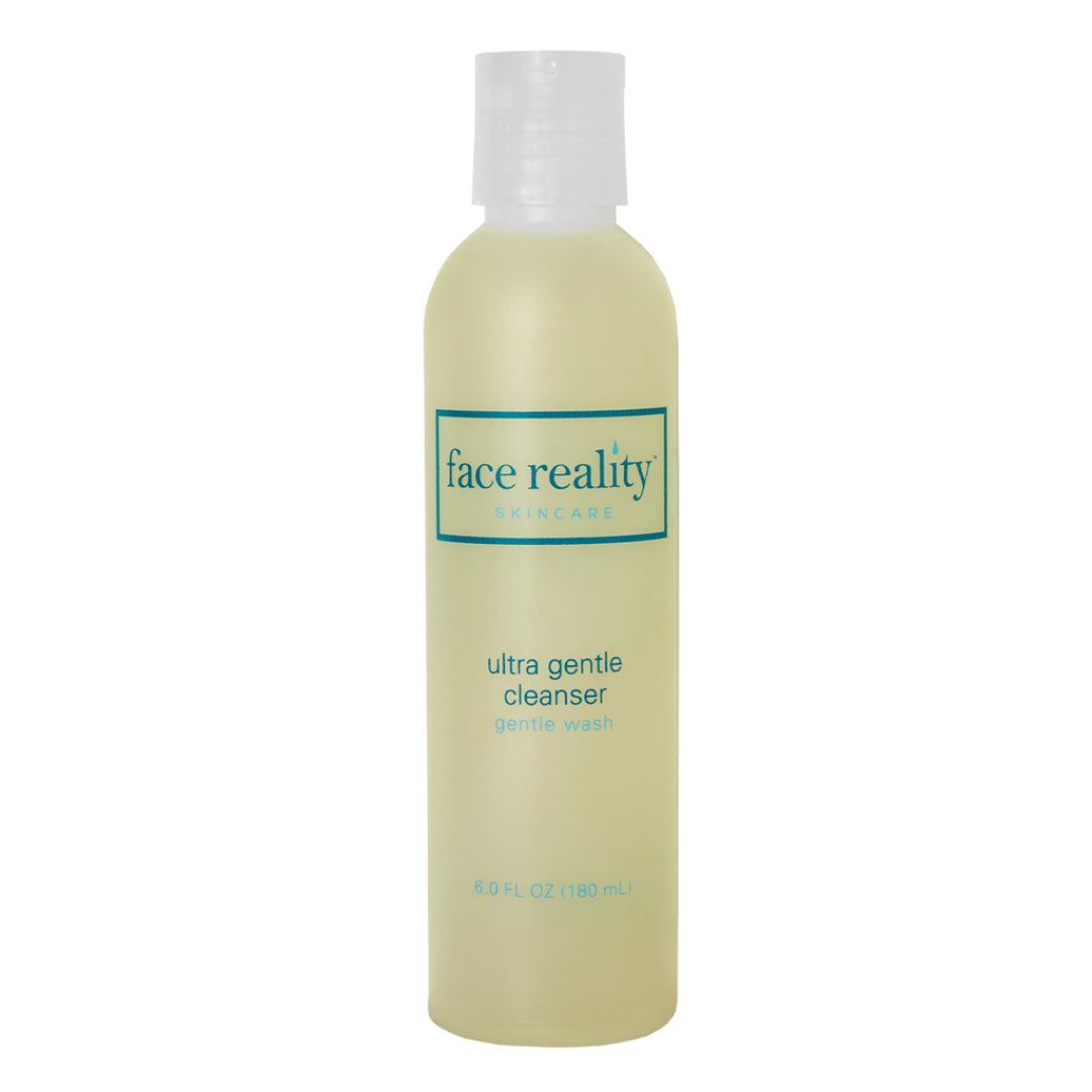 A bottle of face reality ultra gentle cleanser