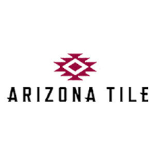 The logo for arizona tile has a native american design on it.