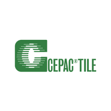 A green and white cepac tile logo on a white background.