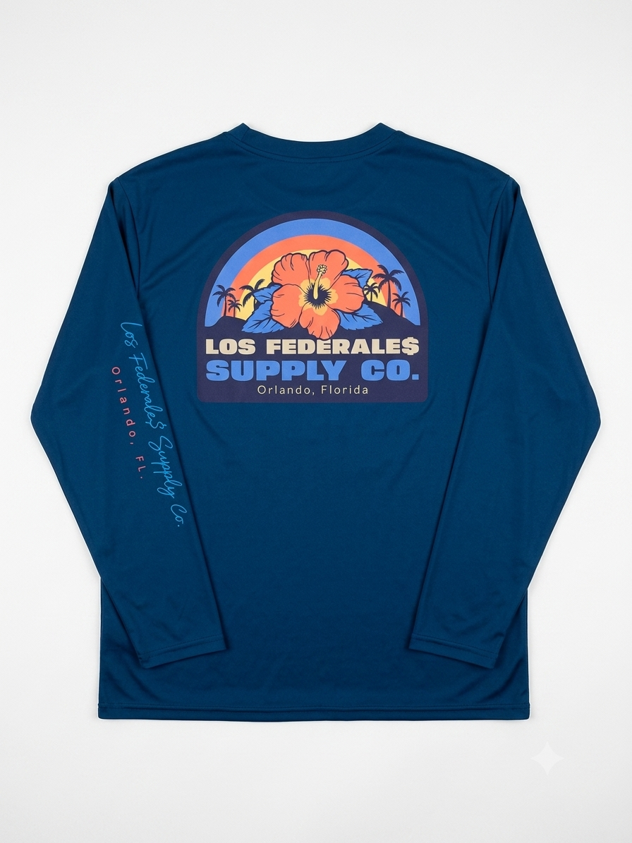 BEACH FLOWERS SUN SHIRT
