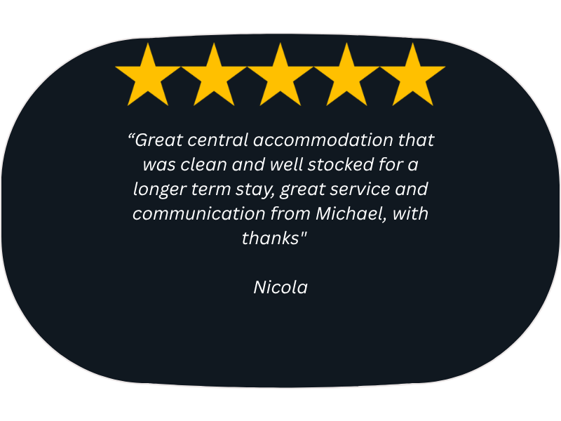 Mibnb Geelong short stay accommodation guest review highlighting cleanliness and location