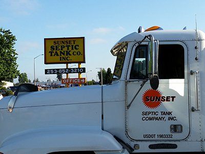 Sunset Septic Truck— Septic Tank Services in Kent, WA