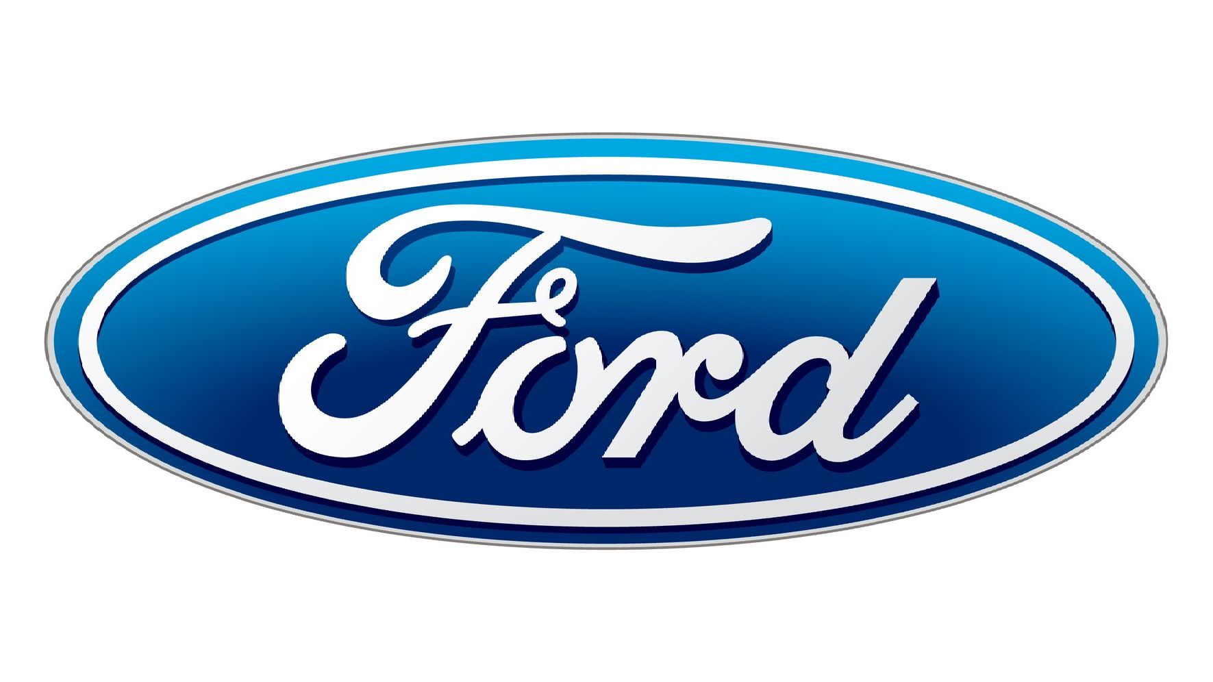 Ford logo: blue oval with white