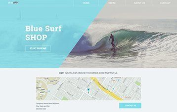 Visit Us Blue Surf Shop Site