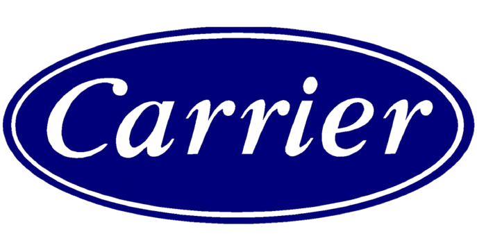 A blue and white carrier logo on a white background.
