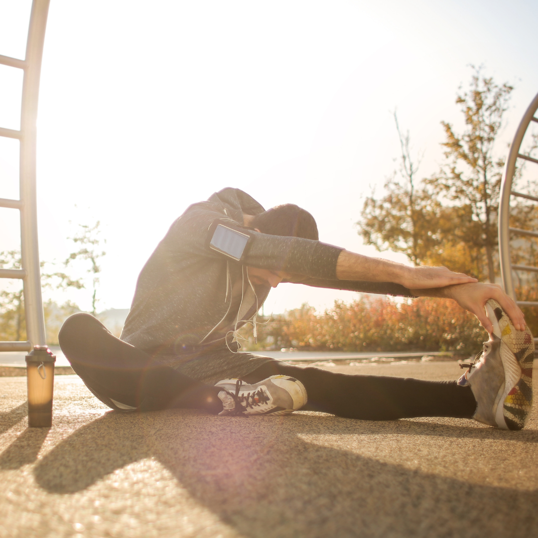 Sports psychology services athlete stretching