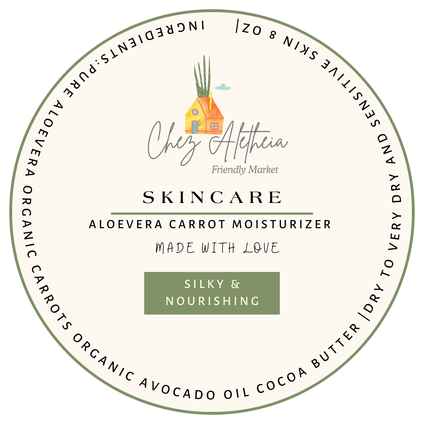 Aloe vera Carrot body Moisturizer