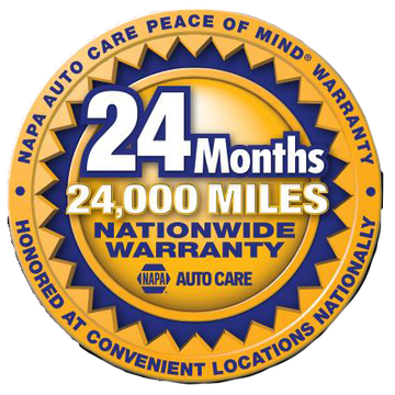 NAPA's 24/24 nationwide warranty