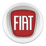 Fiat logo, red square with white text 
