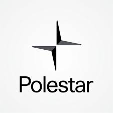 Polestar logo: a black four-pointed star with the brand name below, against a white background.