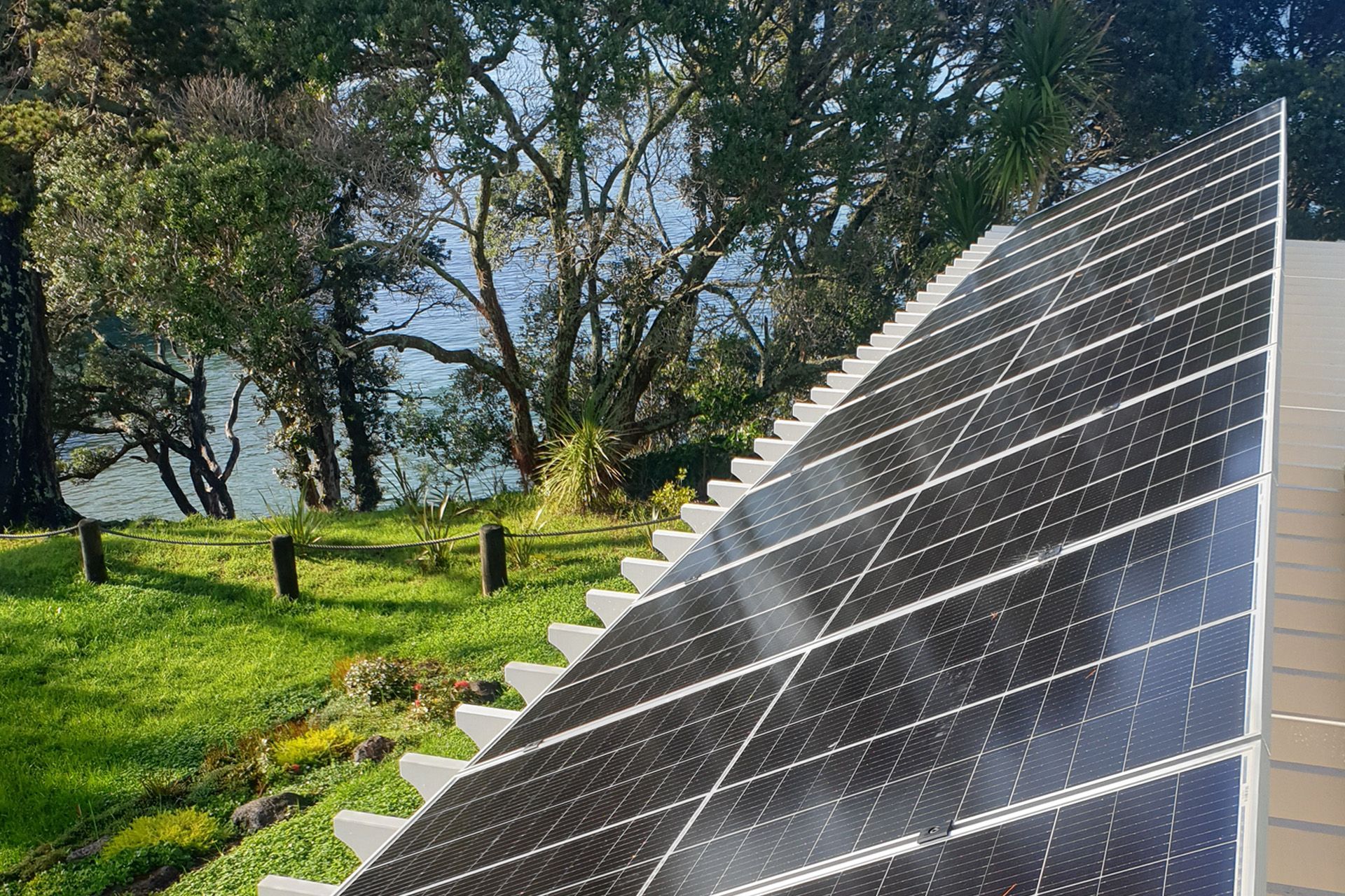Rooftop solar panel installation in Auckland by Astero Electrical