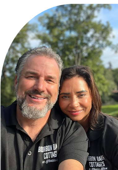 A man and a woman are posing for a picture together.