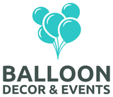The logo for animated art baton rouge balloon decor