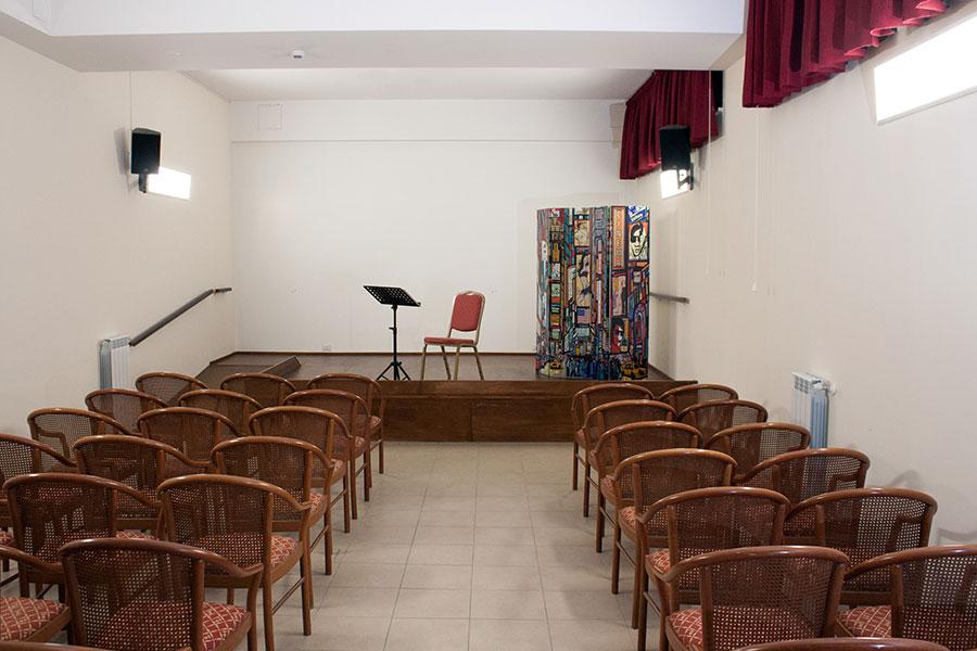 sala video della casa di riposo