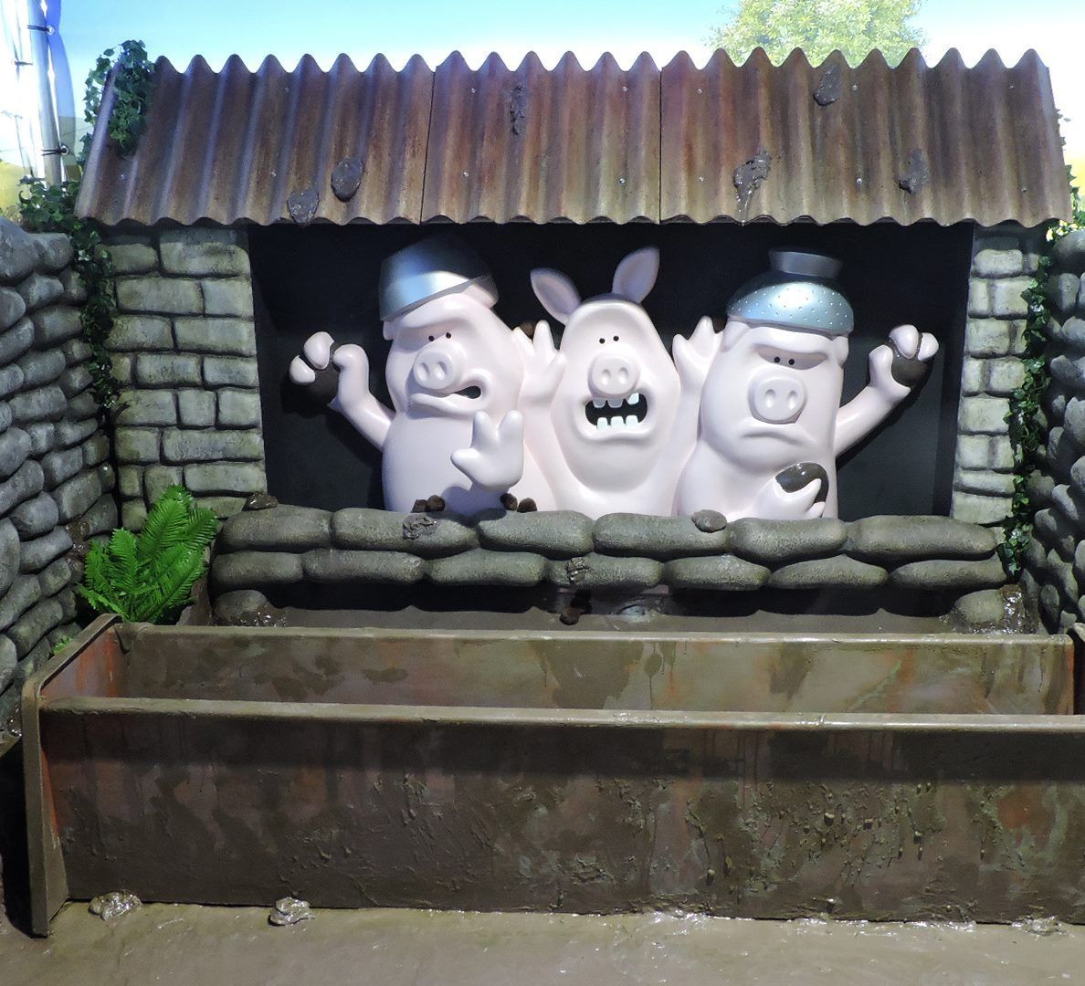 3D printed three pigs prop for Aardman Studios