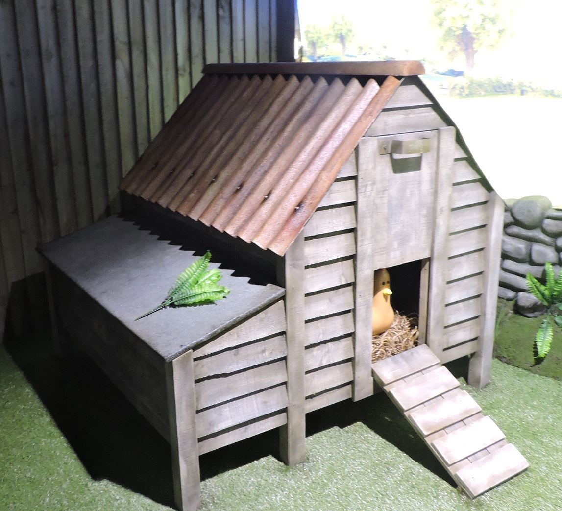 Custom 3D printed hen cage prop for Aardman Studios