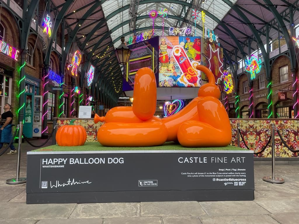 Balloon dog prop created using 3D printing technology