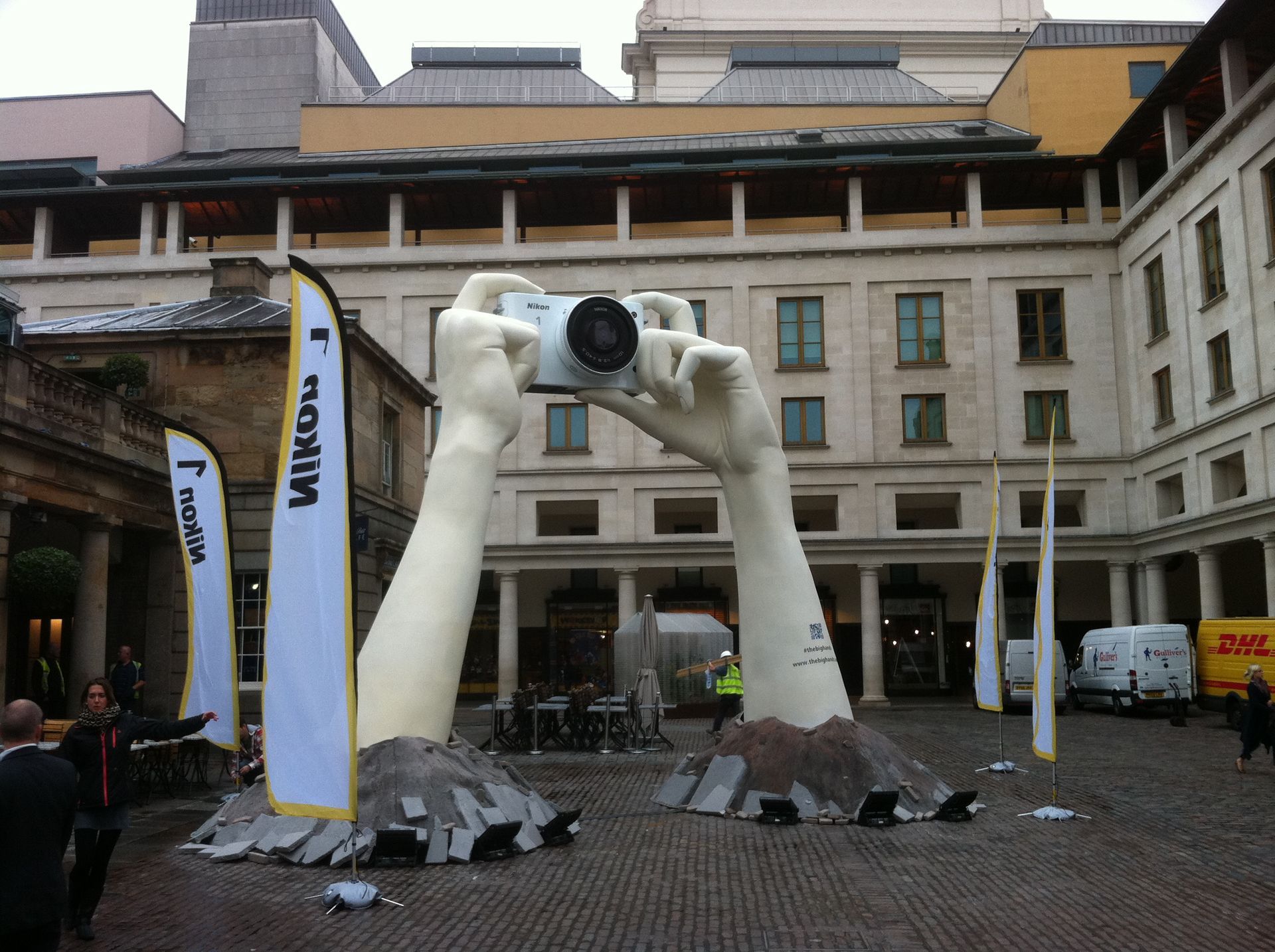 Detailed 3D printed big hand prop for exhibition