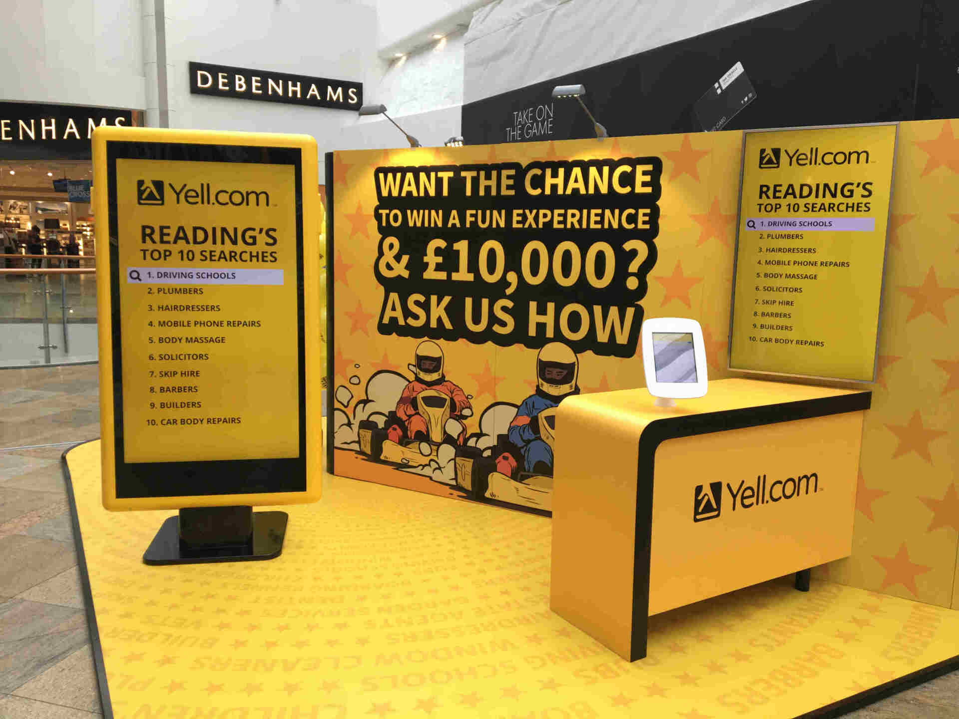 3D printed prop for Yell.com exhibition display