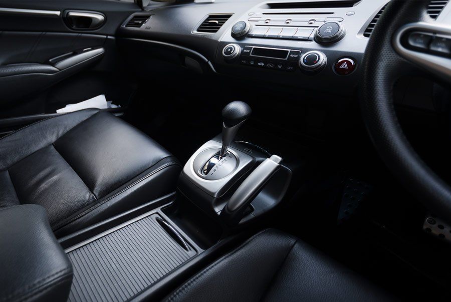 right-hand-drive interior