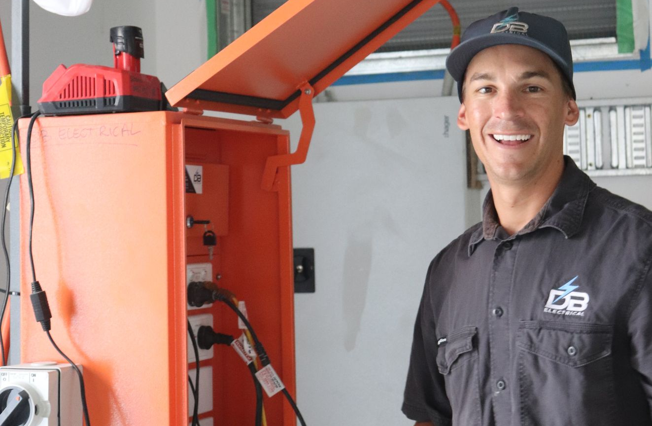 Safety Tips — Brisbane, QLD — DB Electrical An Advertisement For Db Electrical Shows A Christmas Tree And Fireplace – Brendale, QLD - DB Electrical