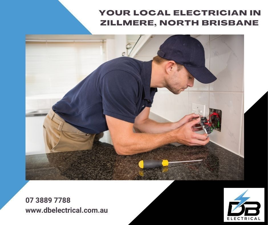 An Advertisement For An Electrician In Zillmere North Brisbane – Brendale, QLD - DB Electrical