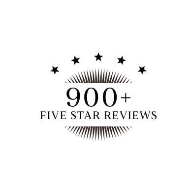 A logo for a company that has 800+ five star reviews.