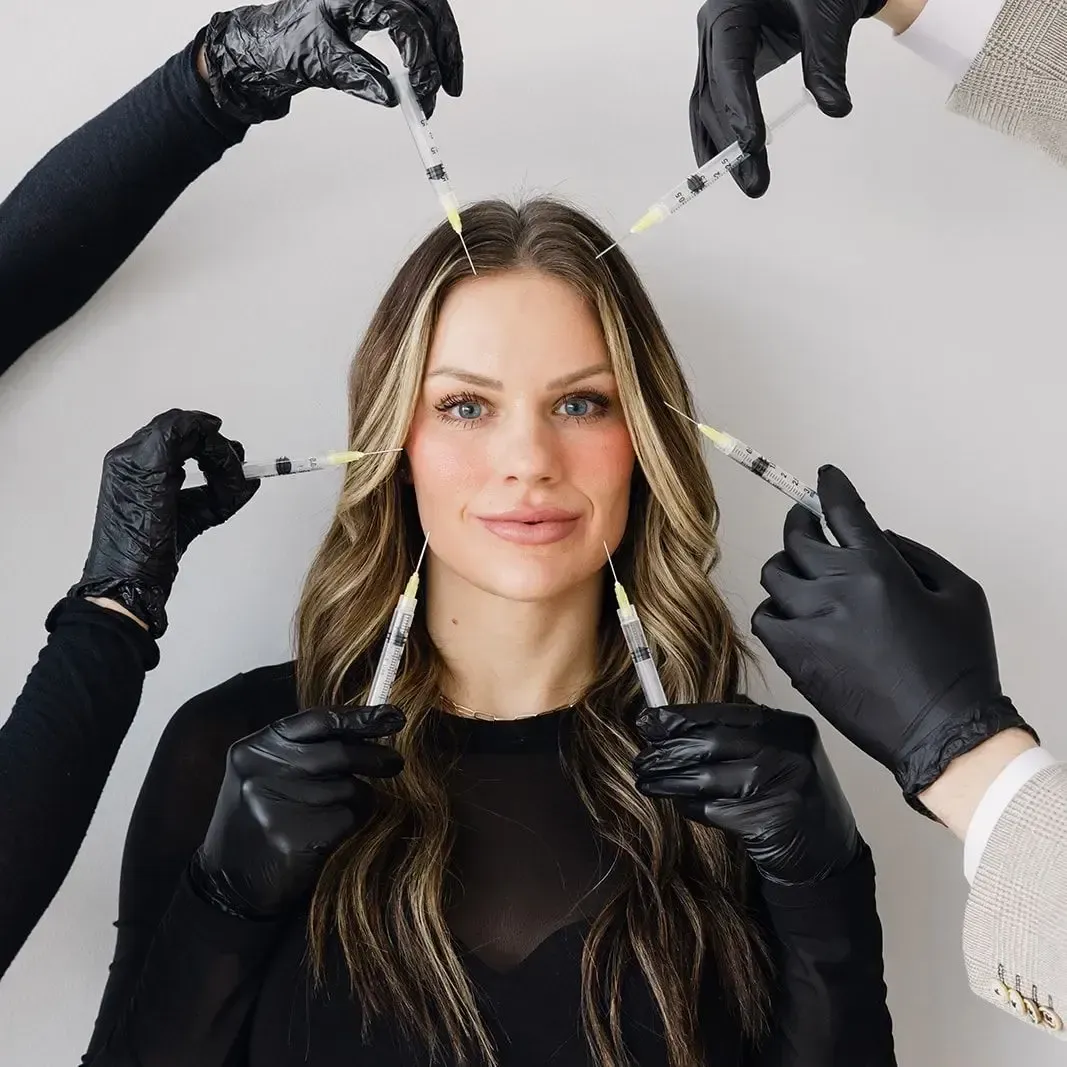 Patient about to receive Botox.