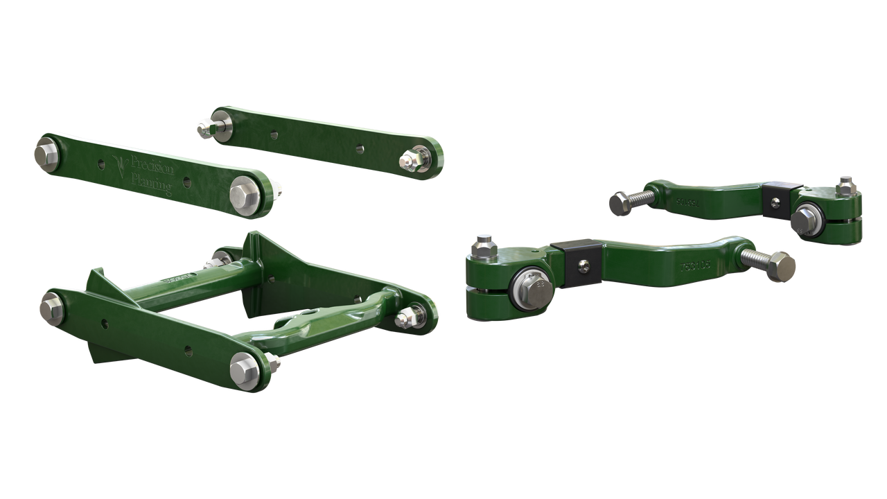 A set of green arms on a white background.