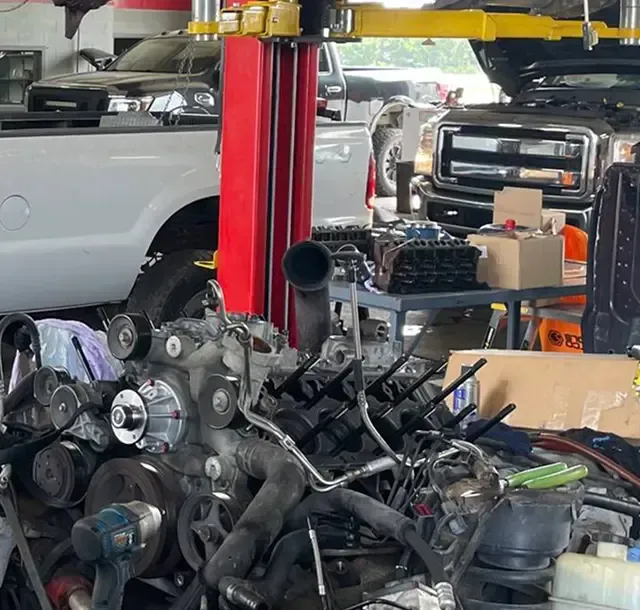 Inside of our Garage | High Rize Diesel LLC