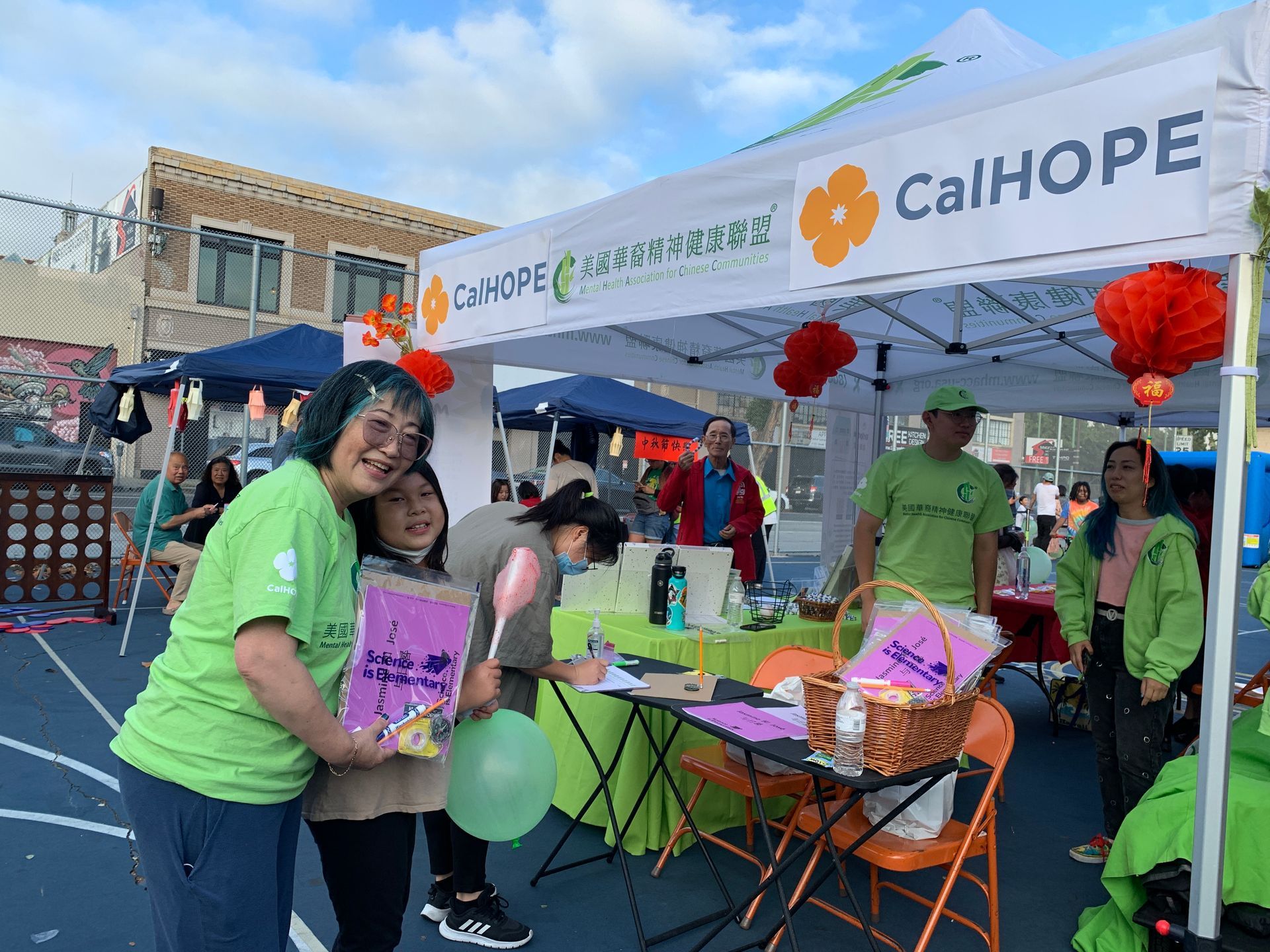 Fun times at the booth