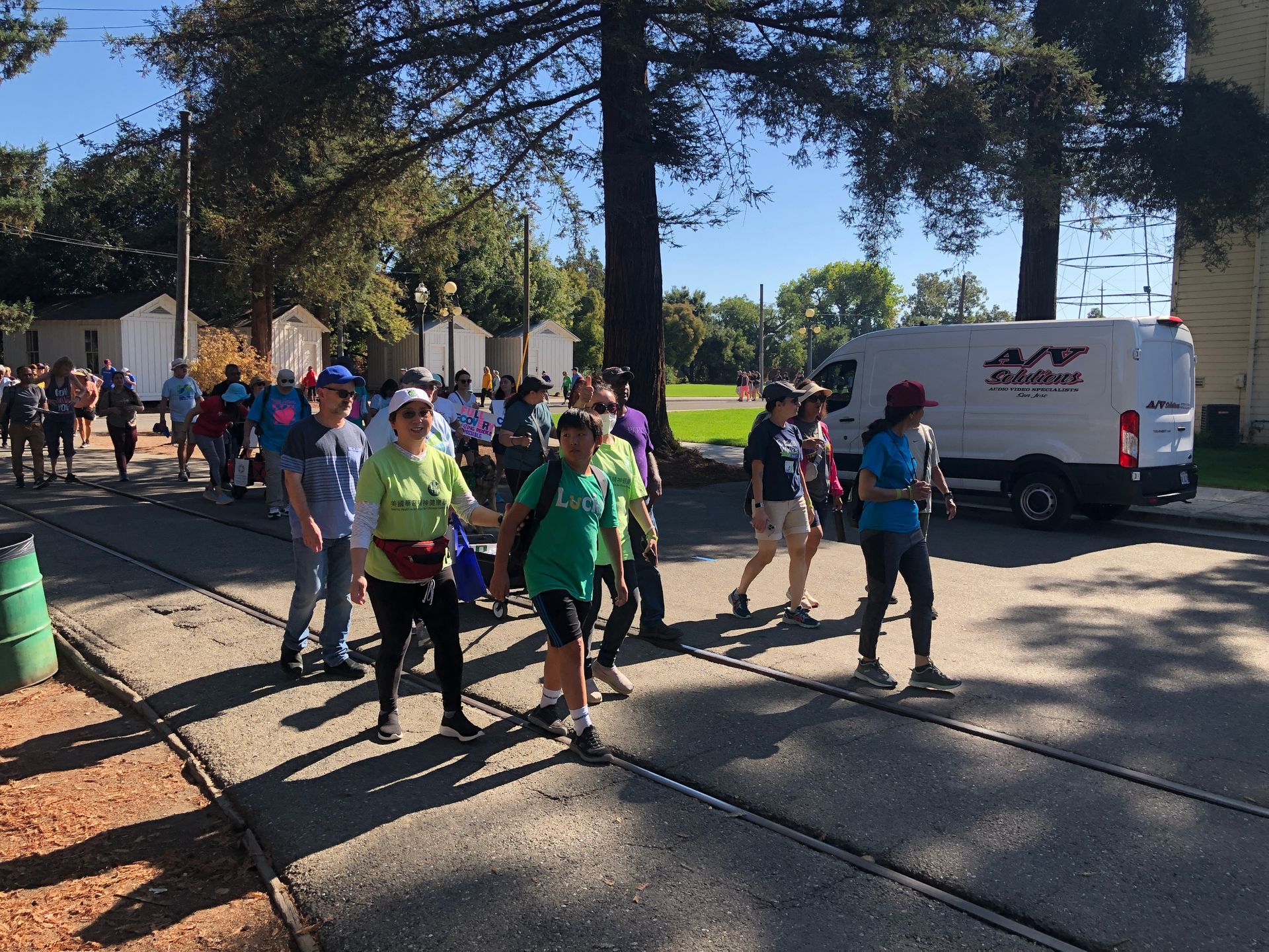 Some of  MHACC's team on their walk