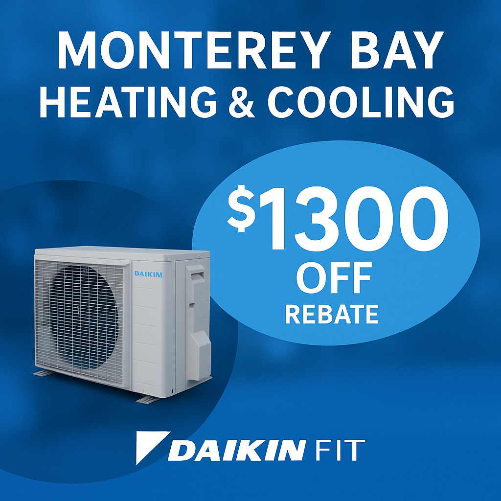 Offers $1300 rebate on Daikin Fit system.