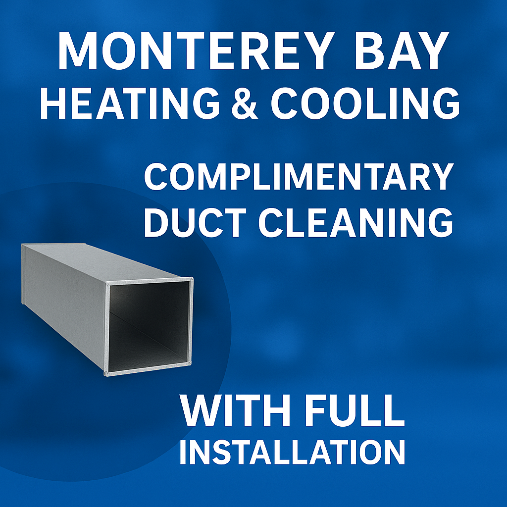 Complimentary duct cleaning with full installation