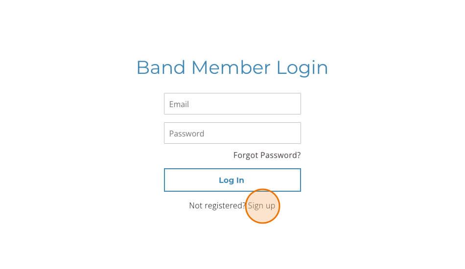 login sign up
