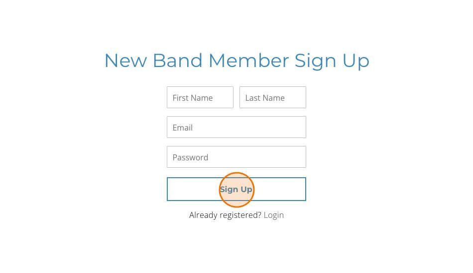 sign up