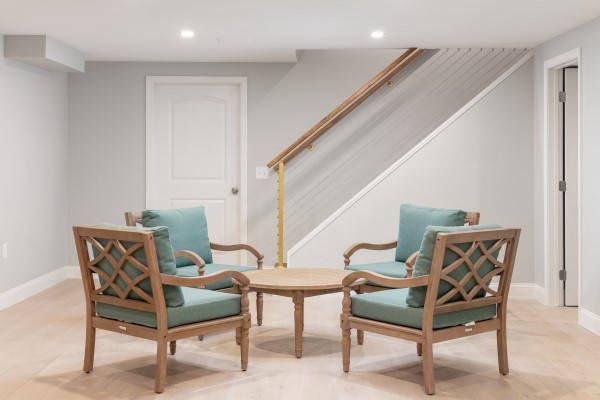 Table and Chairs in Basement