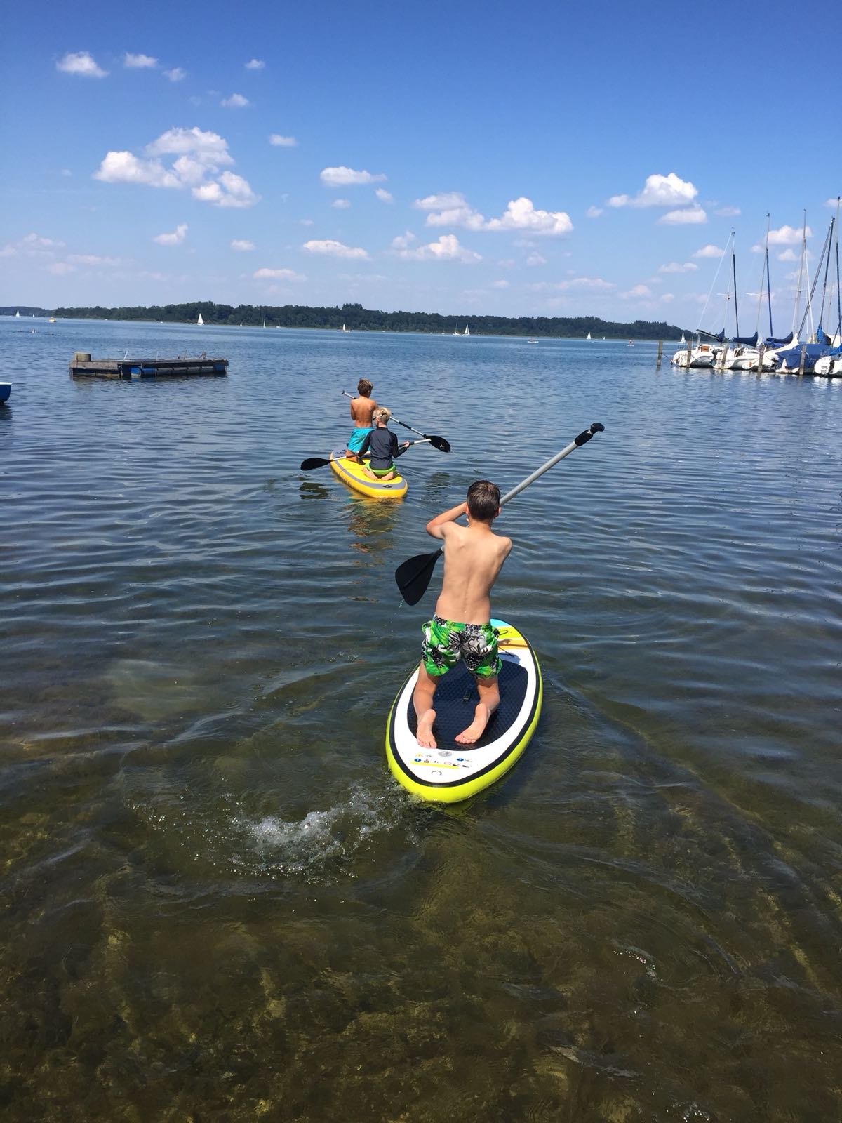 Englisch camp   Paddle Boarding