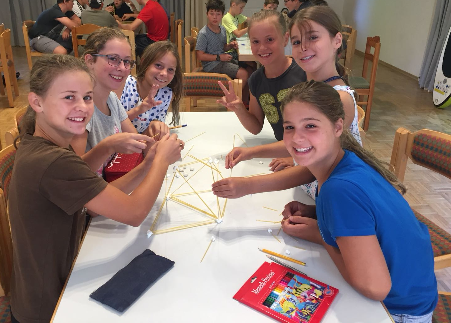 english camp girls playing