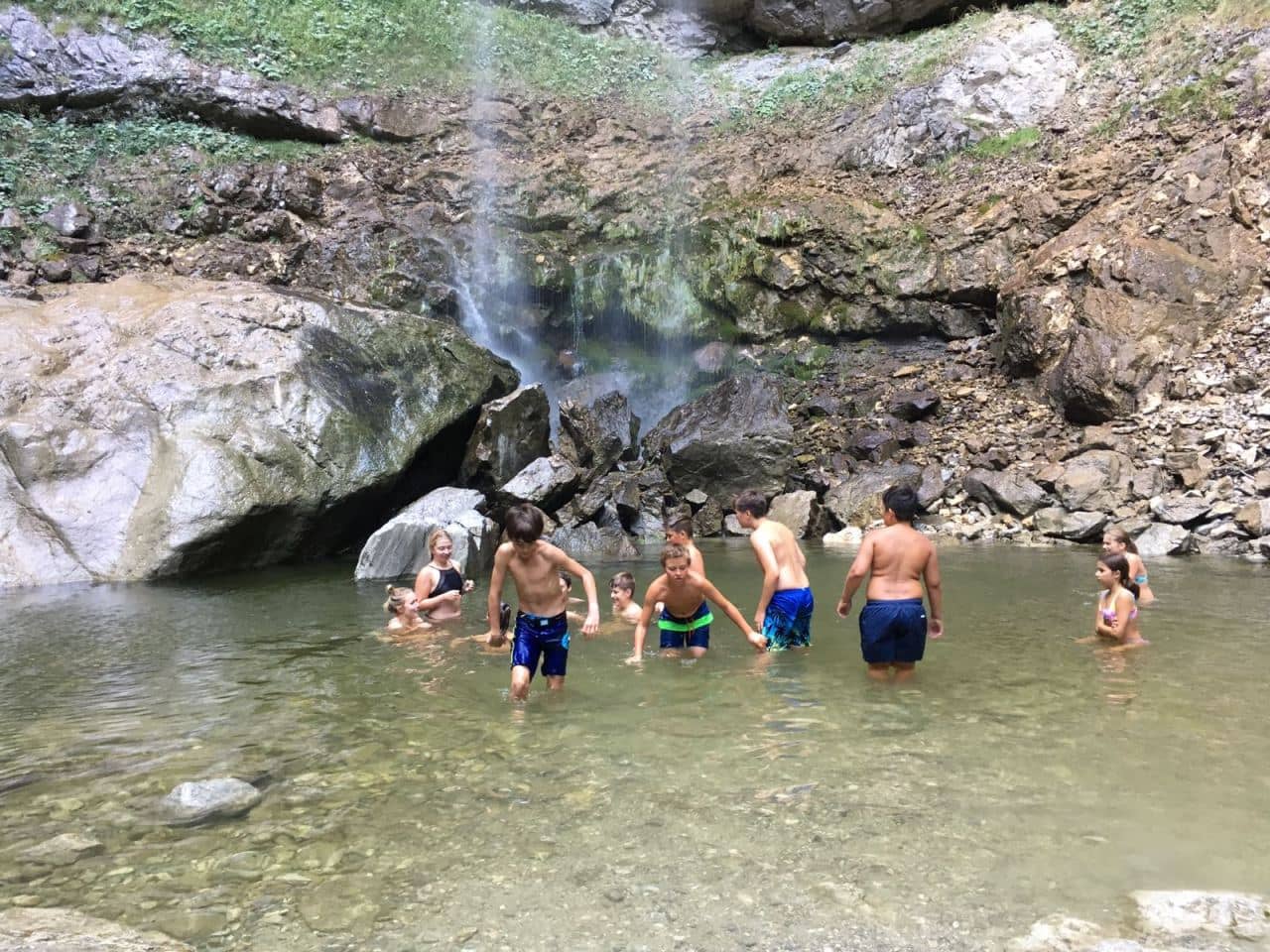 englisch camp wasserfall chiemsee