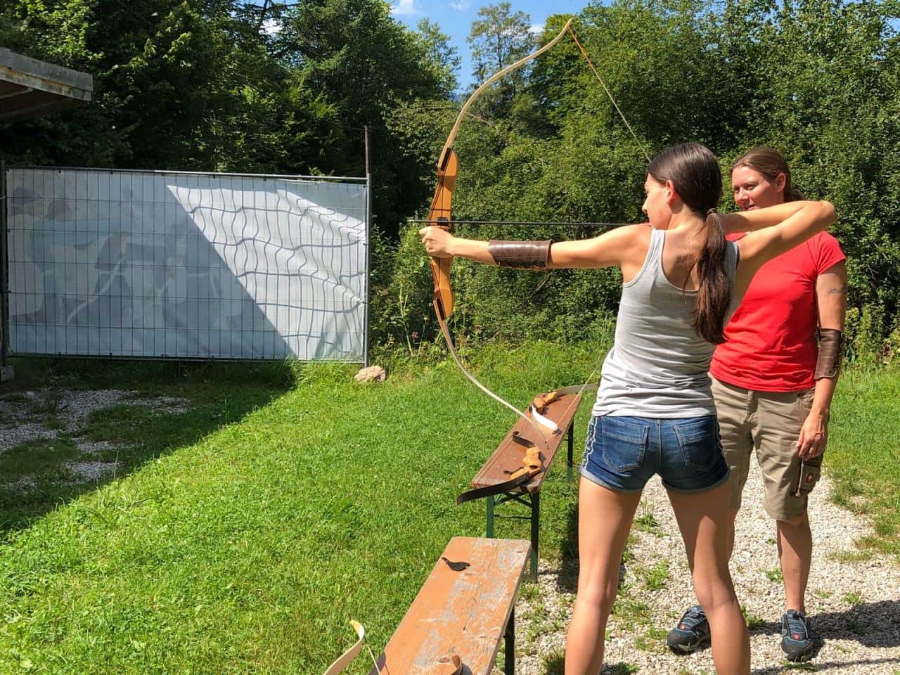 englisch camp kinder  Bogenschießen