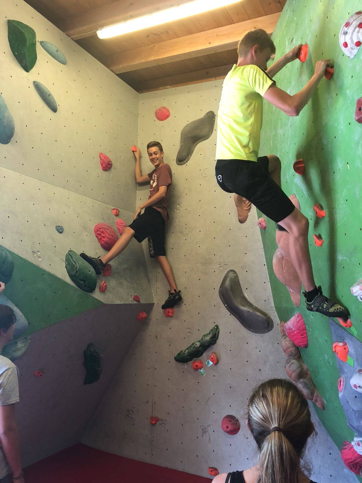 englisch camp jungs klettern