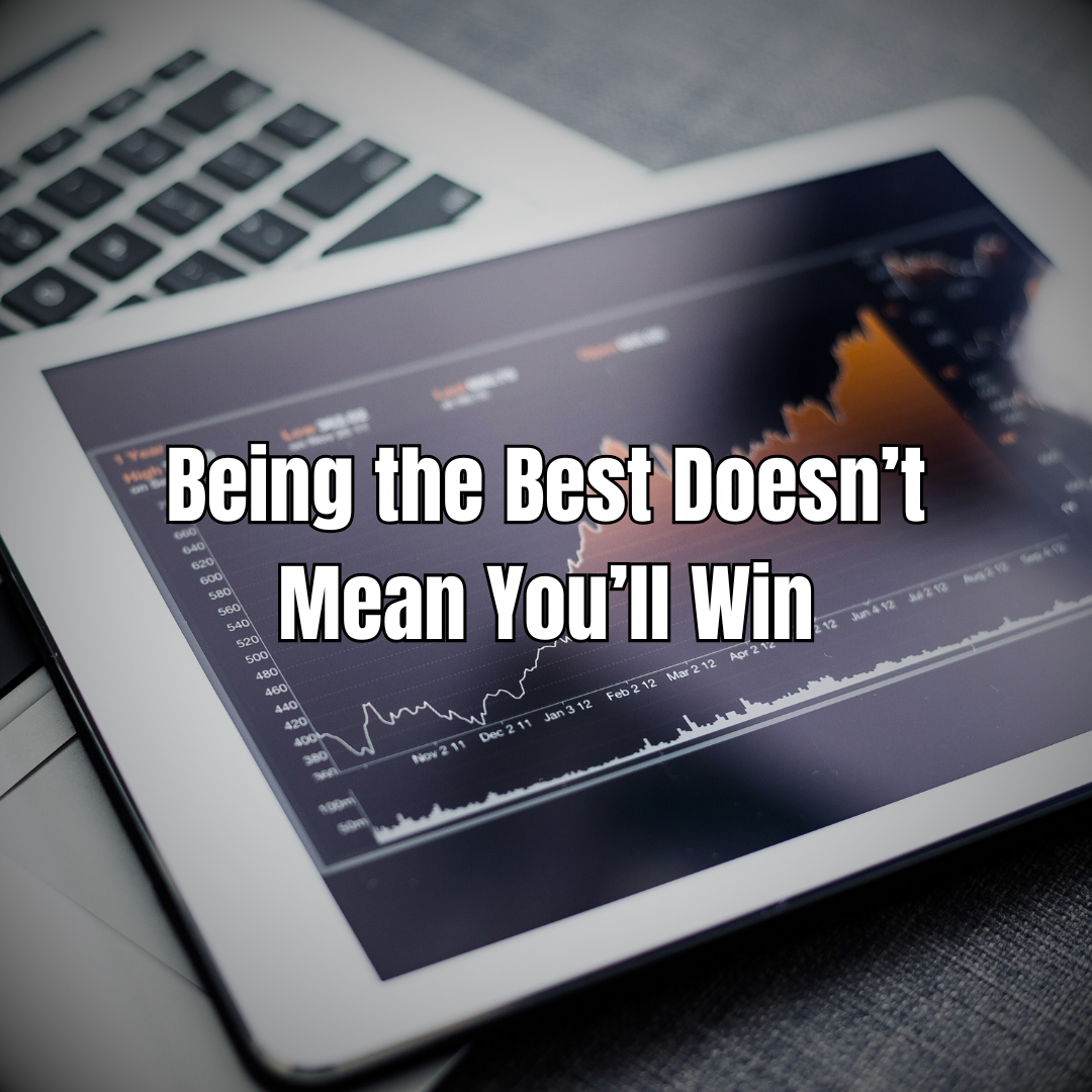 image with text being the best doesn't mean you'll win for blog post on r2itm.com