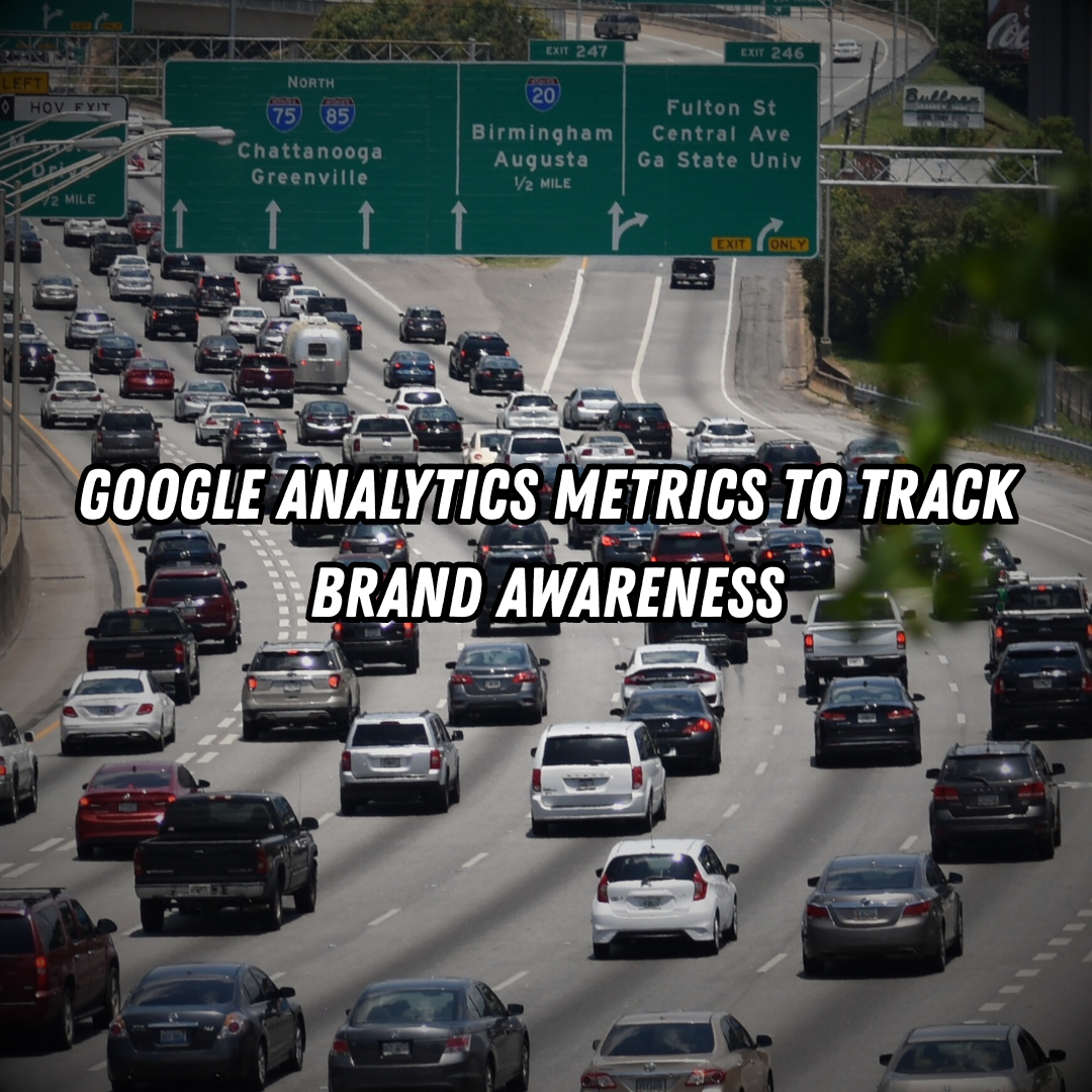 image showing traffic with caption for metrics to track brand awareness on r2itm.com