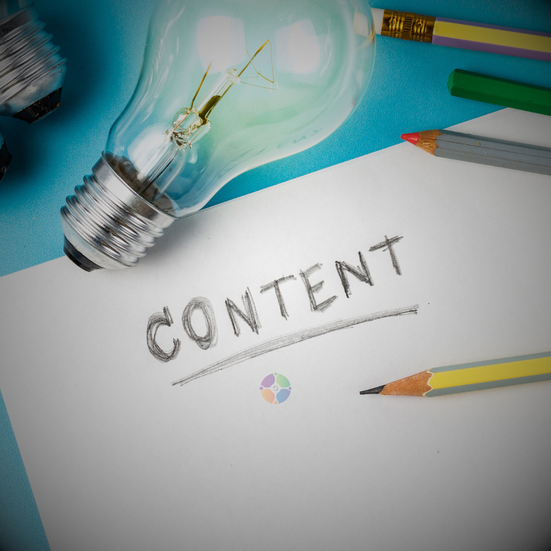 image showing the word content for post on business social media content on r2itm.com