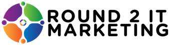 A logo for round 2 it marketing 
